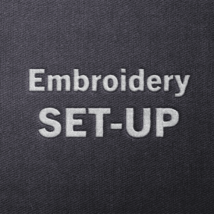 Embroidery set-up, 1t order only