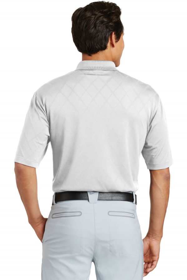 DISCONTINUED Nike Dri-FIT Cross-Over Texture Polo.  349899 - Image 2