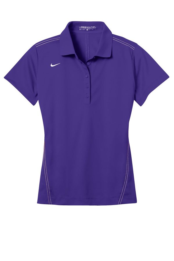 DISCONTINUED Nike Ladies Dri-FIT Sport Swoosh Pique Polo. 452885 - Image 3