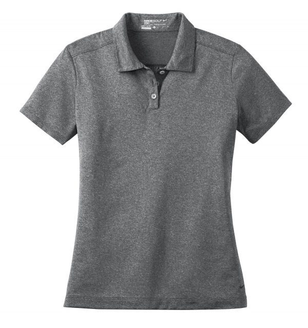 DISCONTINUED Nike Ladies Dri-FIT Heather Polo. 474455 - Image 3