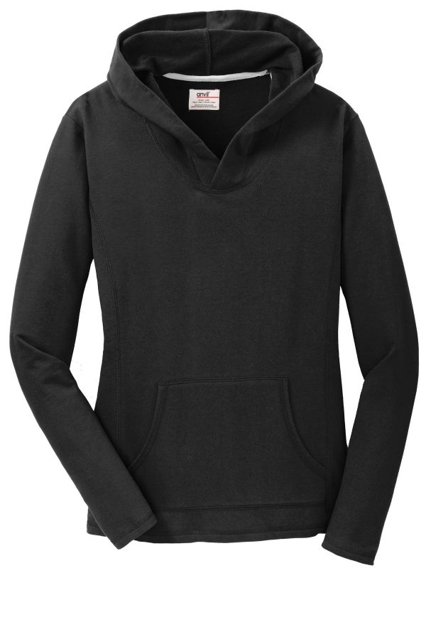 DISCONTINUED Anvil Ladies French Terry Pullover Hooded Sweatshirt. 72500L - Image 3