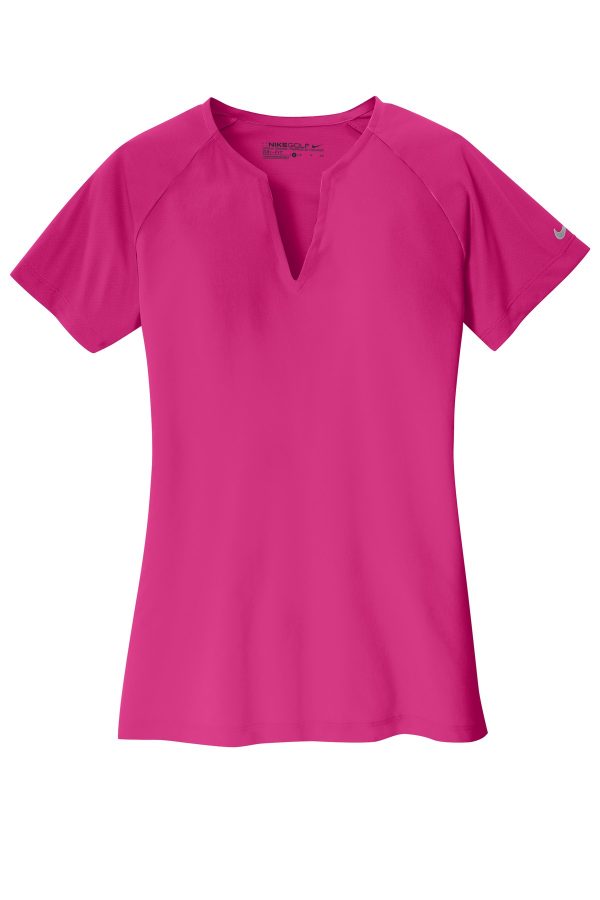 DISCONTINUED Nike Ladies Dri-FIT Stretch Woven V-Neck Top. 838960 - Image 3