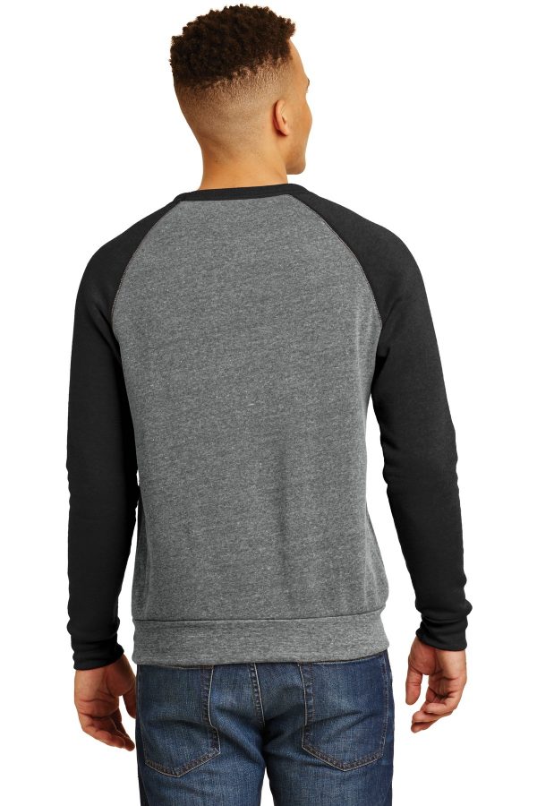 DISCONTINUED Alternative Champ Colorblock Eco-Fleece Sweatshirt. AA32022 - Image 2