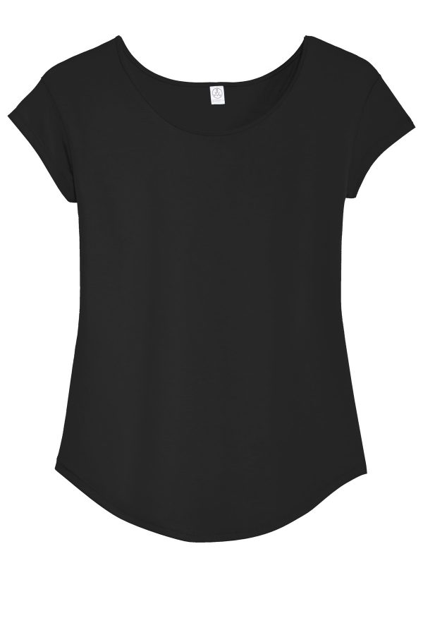 DISCONTINUED. Alternative Women's Origin Cotton Modal T-Shirt. AA3499 - Image 3