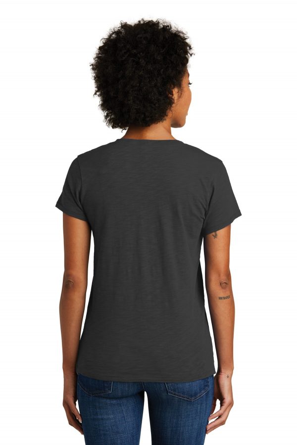 DISCONTINUED Alternative Women's Weathered Slub So-Low V-Neck Tee. AA6097 - Image 2