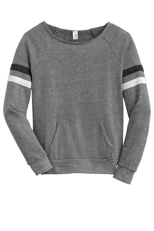 DISCONTINUED Alternative Women's Maniac Sport Eco-Fleece Sweatshirt. AA9583 - Image 3