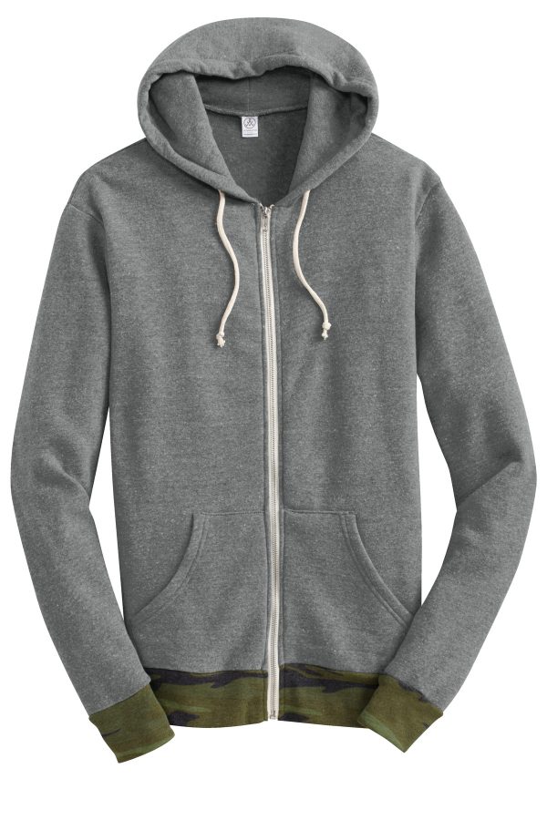 DISCONTINUED Alternative  Rocky Eco-Fleece Zip Hoodie. AA9590 - Image 3