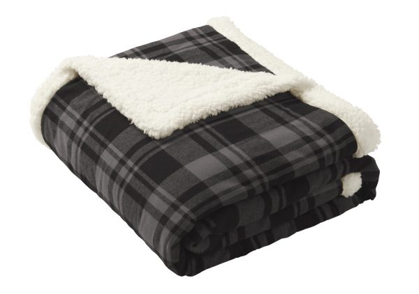 Port Authority  Flannel Sherpa Blanket. BP43