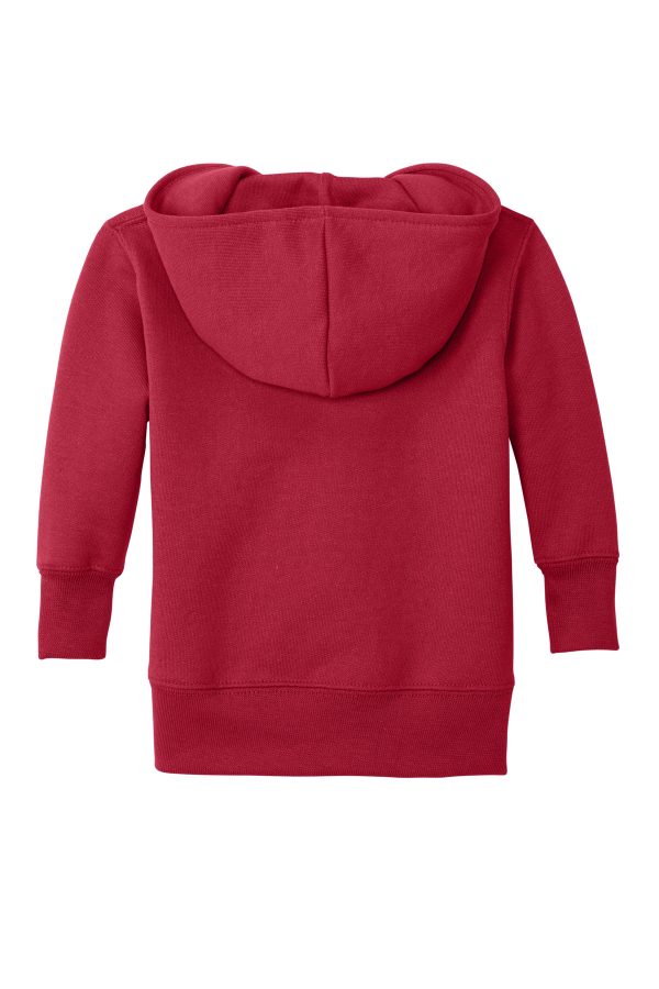 Port & Company Infant Core Fleece Full-Zip Hooded Sweatshirt. CAR78IZH - Image 2