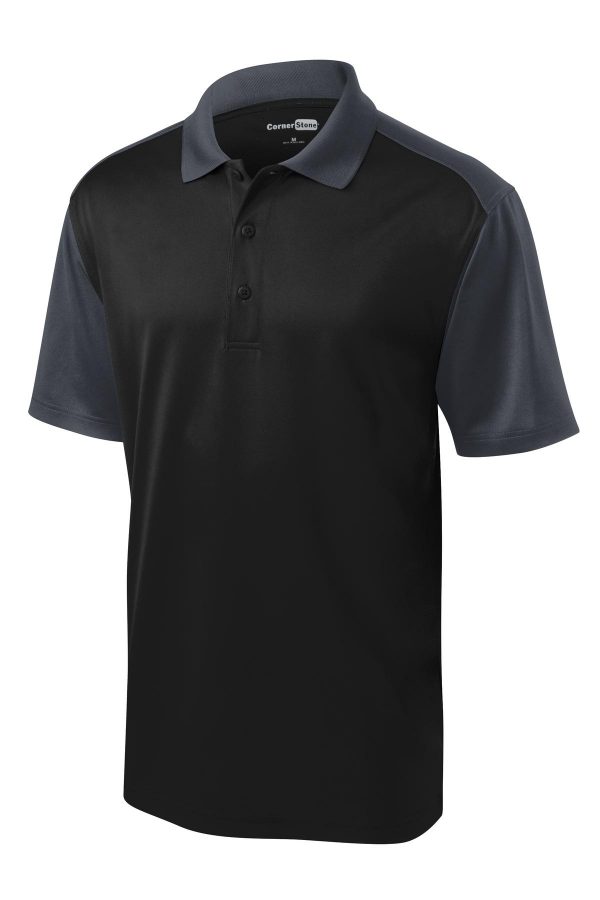 DISCONTINUED CornerStone Select Snag-Proof Blocked Polo. CS417 - Image 3