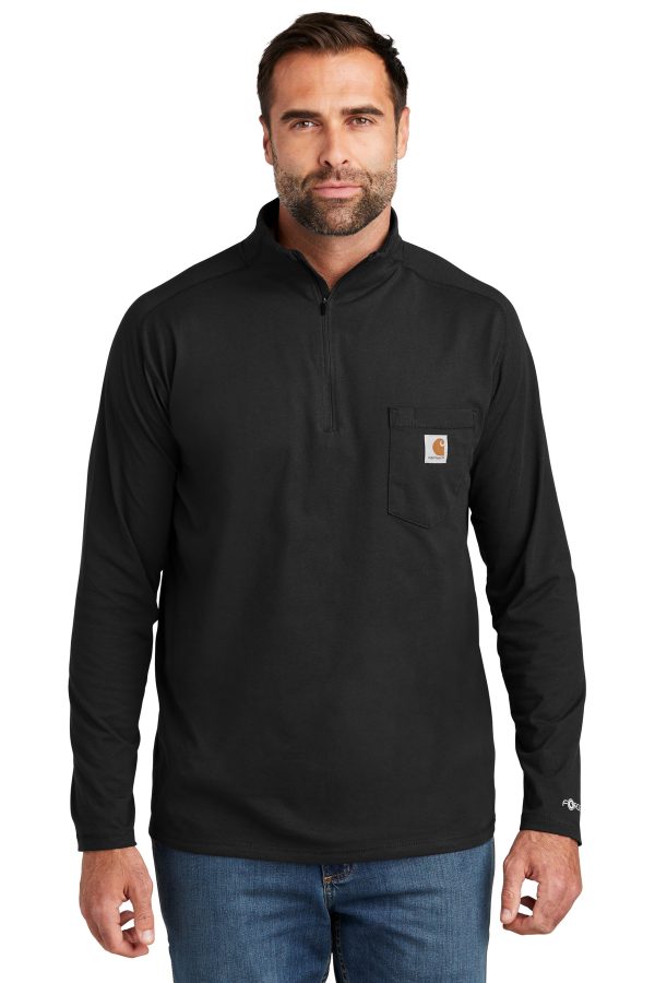 Carhartt Force 1/4-Zip Long Sleeve T-Shirt CT104255 - Image 3