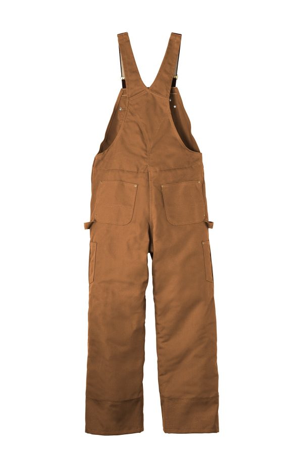 DISCONTINUED Carhartt  Duck Quilt-Lined Zip-To-Thigh Bib Overalls. CTR41 - Image 4