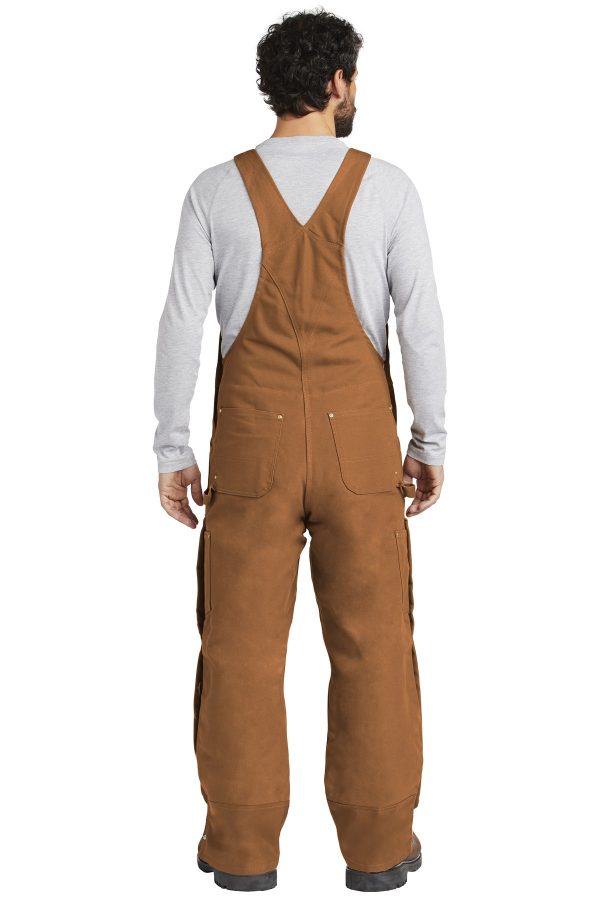 DISCONTINUED Carhartt  Duck Quilt-Lined Zip-To-Thigh Bib Overalls. CTR41 - Image 2