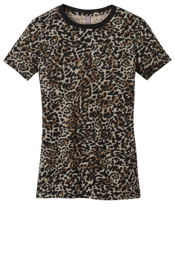 DISCONTINUED District - Ladies Perfect Weight Camo Crew Tee DM104CL - Image 3