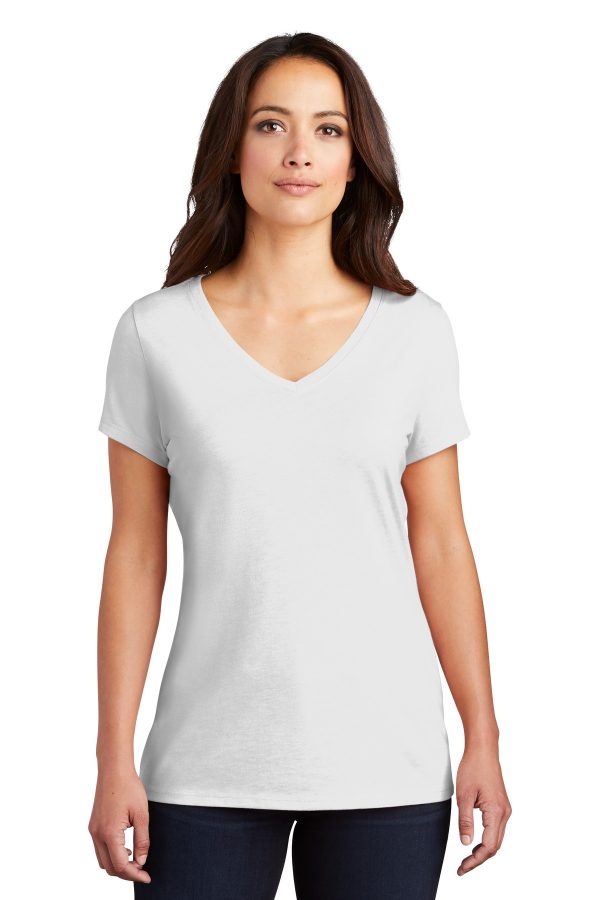 District® Women's Perfect Tri® V-Neck Tee. DM1350L - Image 3