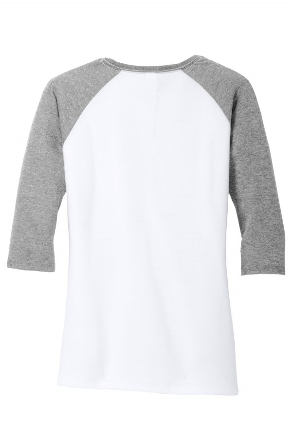 District® Women's Perfect Tri® 3/4-Sleeve Raglan. DM136L - Image 2