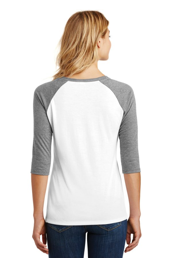 District® Women's Perfect Tri® 3/4-Sleeve Raglan. DM136L - Image 4