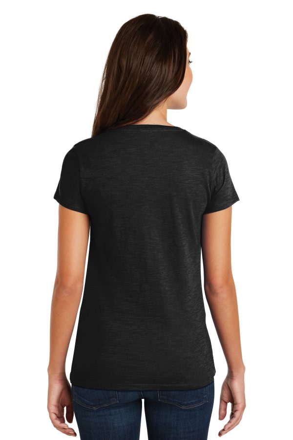 DISCONTINUED District  Women's Super Slub V-Neck Tee. DM3501 - Image 2