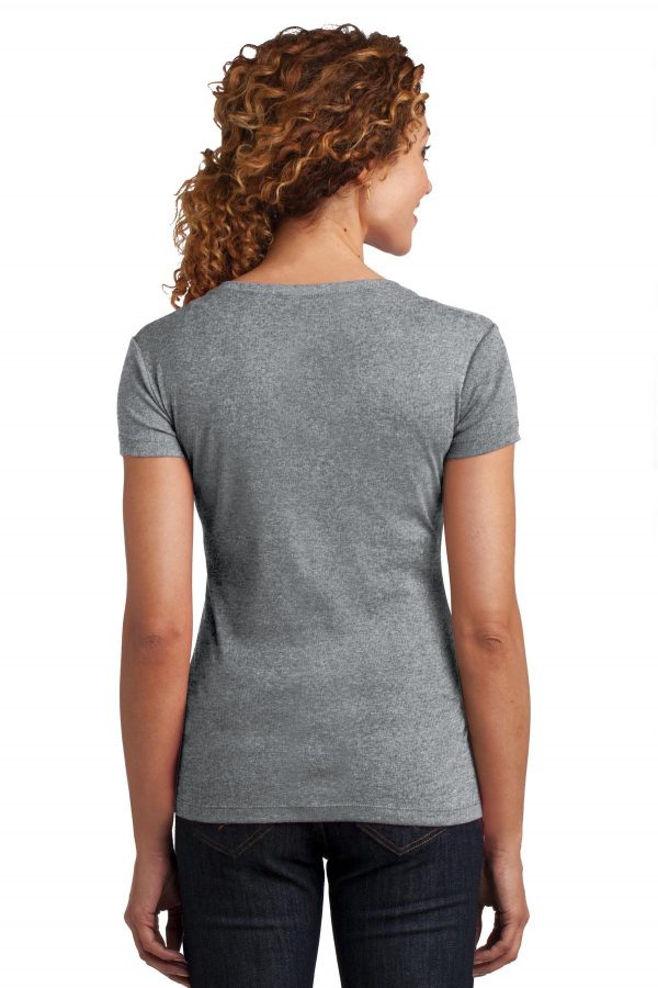 DISCONTINUED District Made Ladies Mini Rib V-Neck Tee. DM401 - Image 2