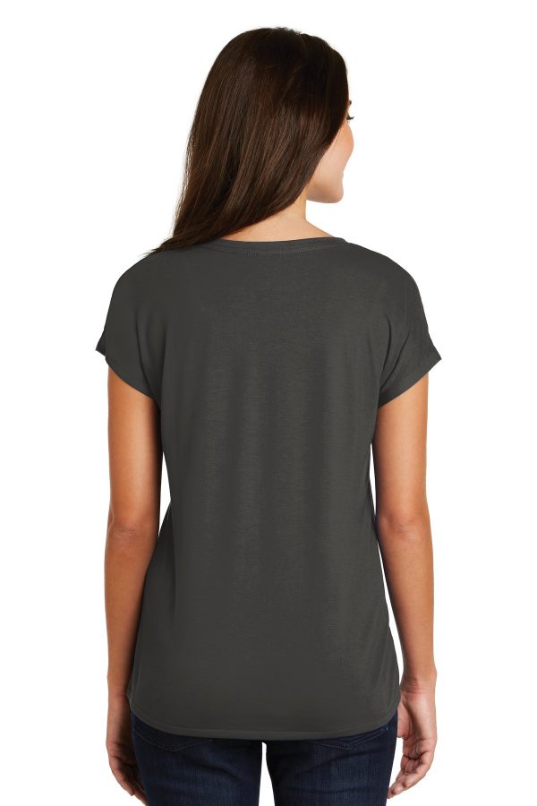 DISCONTINUED District  Women's Drapey Dolman Tee. DM412 - Image 2