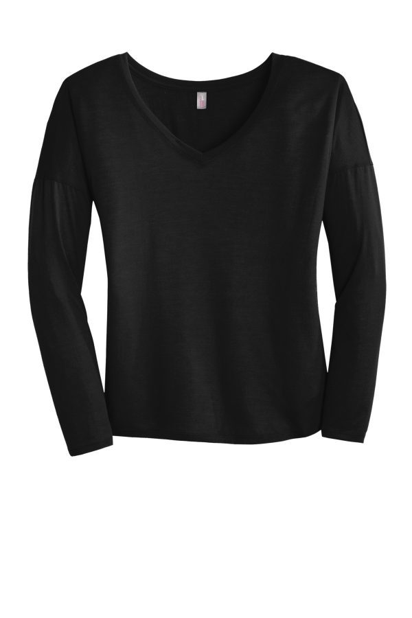 DISCONTINUED District  Women's Drapey Long Sleeve Tee. DM413 - Image 3