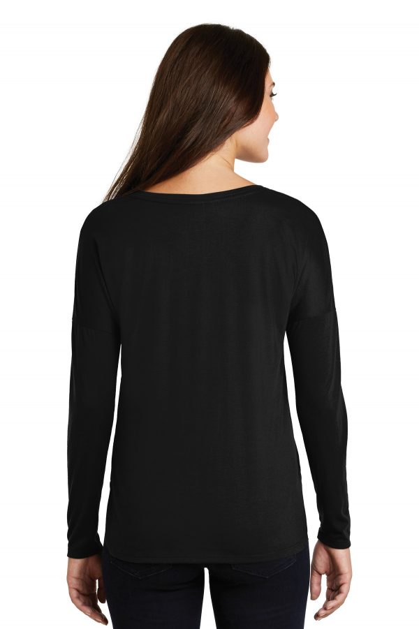 DISCONTINUED District  Women's Drapey Long Sleeve Tee. DM413 - Image 2