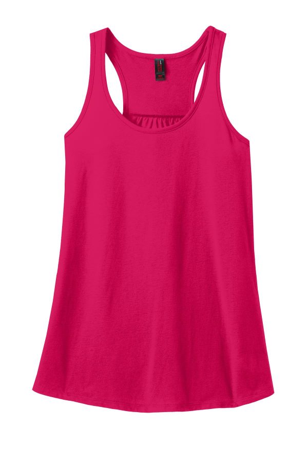 DISCONTINUED District Made Ladies 60/40 Gathered Racerback Tank. DM420 - Image 3