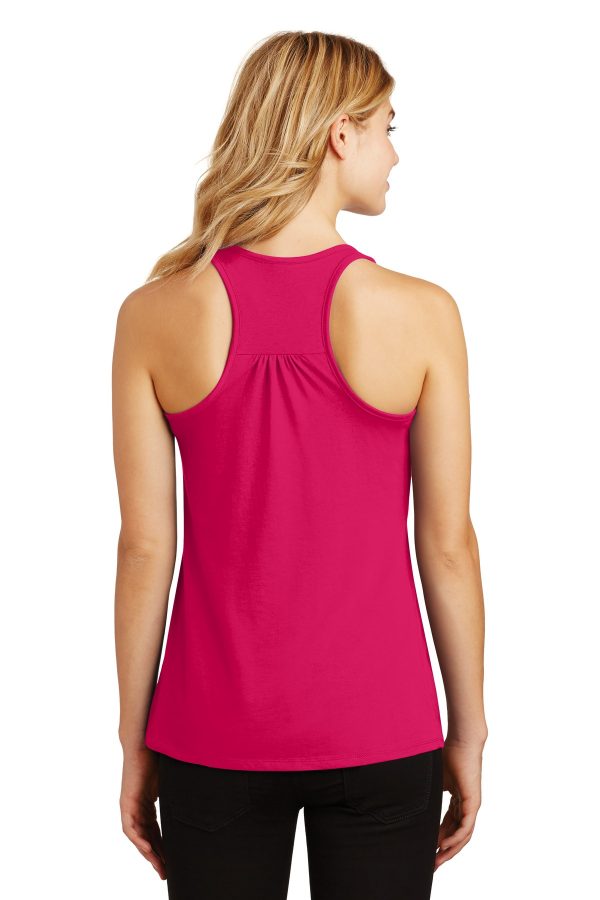 DISCONTINUED District Made Ladies 60/40 Gathered Racerback Tank. DM420 - Image 2