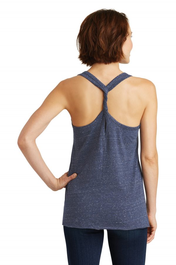 DISCONTINUED District  Women's Cosmic Twist Back Tank. DM466 - Image 2