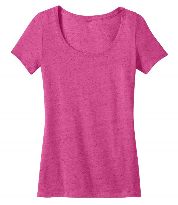 DISCONTINUED District Made - Ladies Textured Scoop Tee. DM471 - Image 3