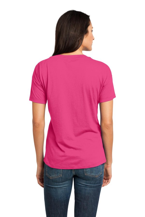 DISCONTINUED District Made - Ladies Modal Blend Relaxed V-Neck Tee. DM480 - Image 2