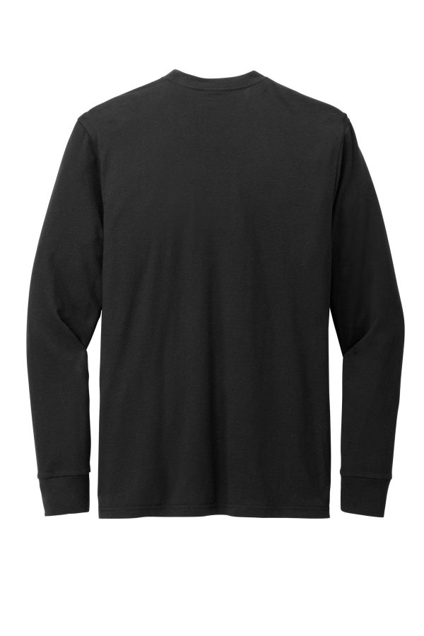 District Perfect Blend CVC Long Sleeve Tee DT109 - Image 2