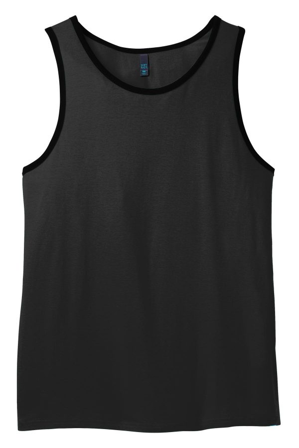 DISCONTINUED District - Young Mens Cotton Ringer Tank DT1500 - Image 3