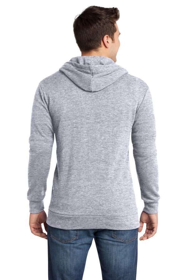 DISCONTINUED District - Young Mens Core Fleece Full-Zip Hoodie DT190 - Image 2