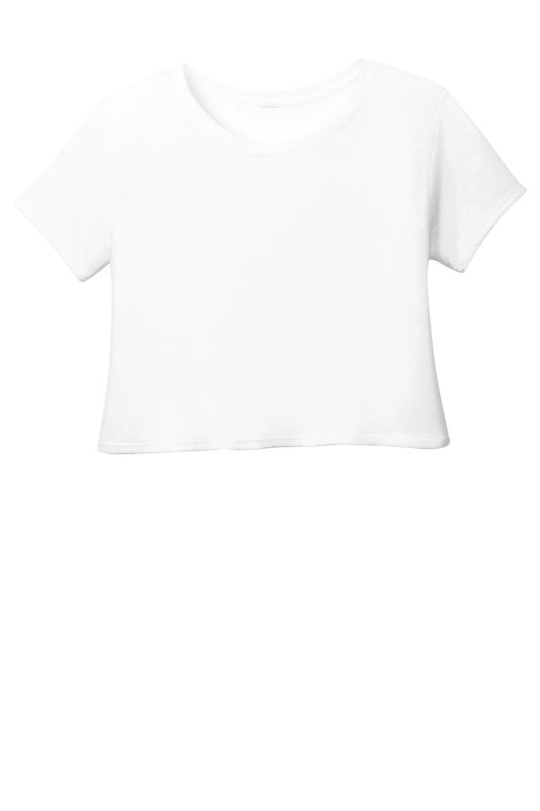 DISCONTINUED District Juniors Relaxed Crop Tee. DT2303 - Image 3