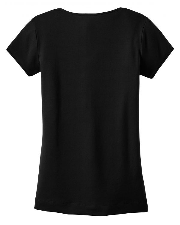 DISCONTINUED District - Juniors 1x1 Rib V-Neck Tee. DT234V - Image 4