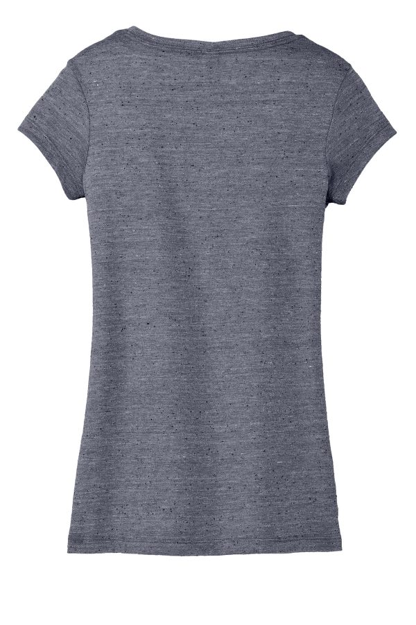 DISCONTINUED District - Juniors Textured Girly Crew Tee. DT270 - Image 3