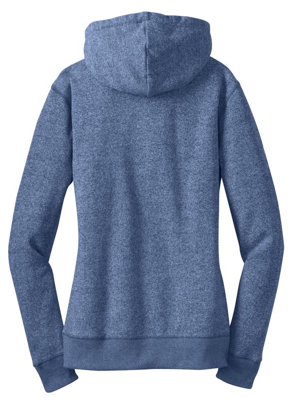 DISCONTINUED District - Juniors Marled Fleece Full-Zip Hoodie DT292 - Image 4