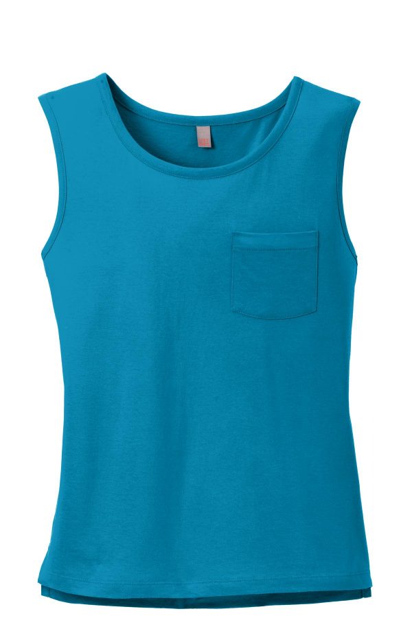 DISCONTINUED District Juniors Soft Wash Muscle Tank. DT4301 - Image 3