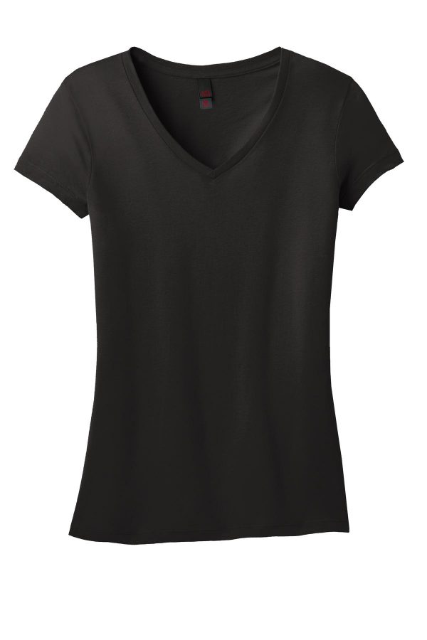 DISCONTINUED District Juniors Soft Wash V-Neck Tee. DT4501 - Image 3