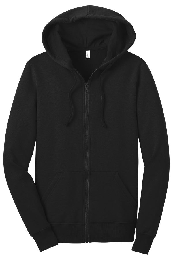 DISCONTINUED District - Juniors The Concert Fleece Full-Zip Hoodie. DT801 - Image 3