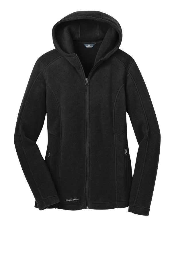 DISCONTINUED Eddie Bauer Ladies Hooded Full-Zip Fleece Jacket. EB206 - Image 3