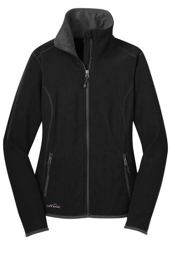 DISCONTINUED Eddie Bauer Ladies Full-Zip Vertical Fleece Jacket. EB223 - Image 3