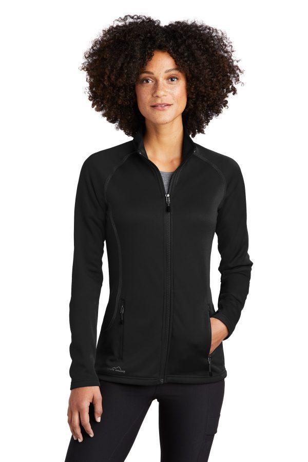 Eddie Bauer Ladies Smooth Fleece Full-Zip. EB247 - Image 3