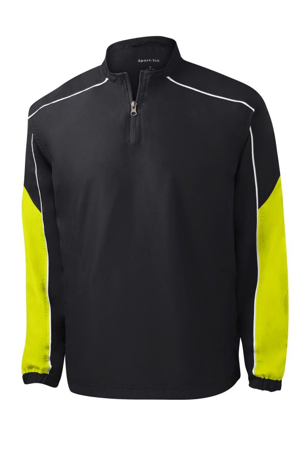 DISCONTINUED Sport-Tek Piped Colorblock 1/4-Zip Wind Shirt. JST64 - Image 3