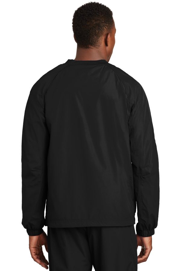 Sport-Tek V-Neck Raglan Wind Shirt. JST72 - Image 3