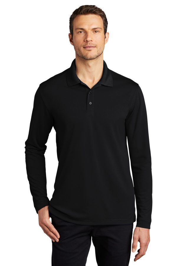 Port Authority Dry Zone UV Micro-Mesh Long Sleeve Polo K110LS - Image 3