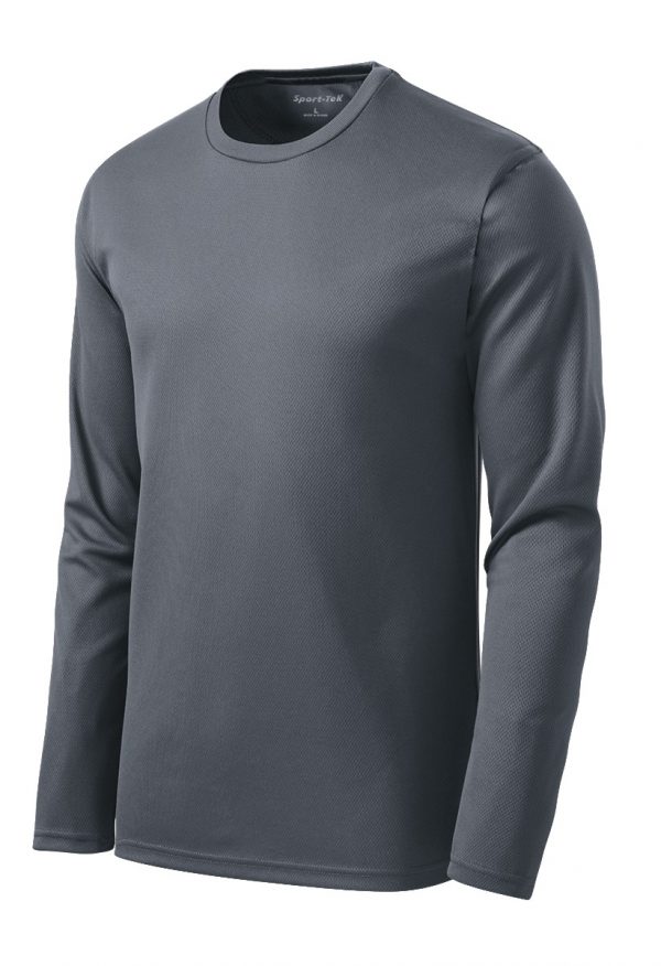 DISCONTINUED Sport-Tek Dri-Mesh Long Sleeve T-Shirt.  K368 - Image 3