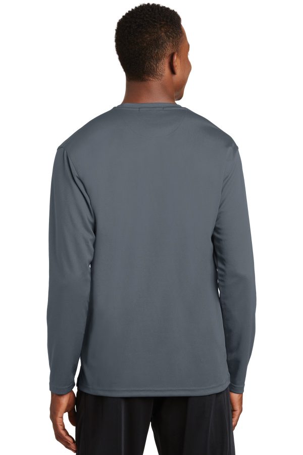 DISCONTINUED Sport-Tek Dri-Mesh Long Sleeve T-Shirt.  K368 - Image 2