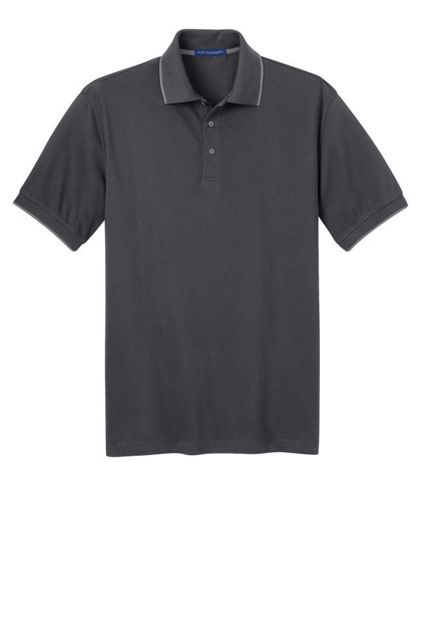 DISCONTINUED Port Authority Rapid Dry Tipped Polo. K454 - Image 3